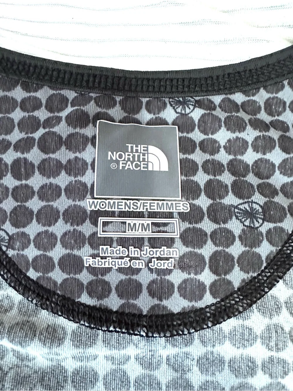 The North Face Women's Black & White Dot-Print Short Sleeve Tee - Picture 4 of 7